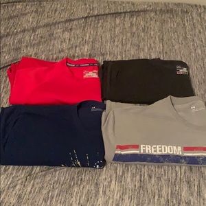 Four Under Armour Shirts
